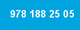 978 188 25 05